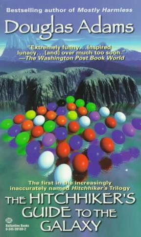 the Cover of The Hitchhiker's Guide to the Galaxy